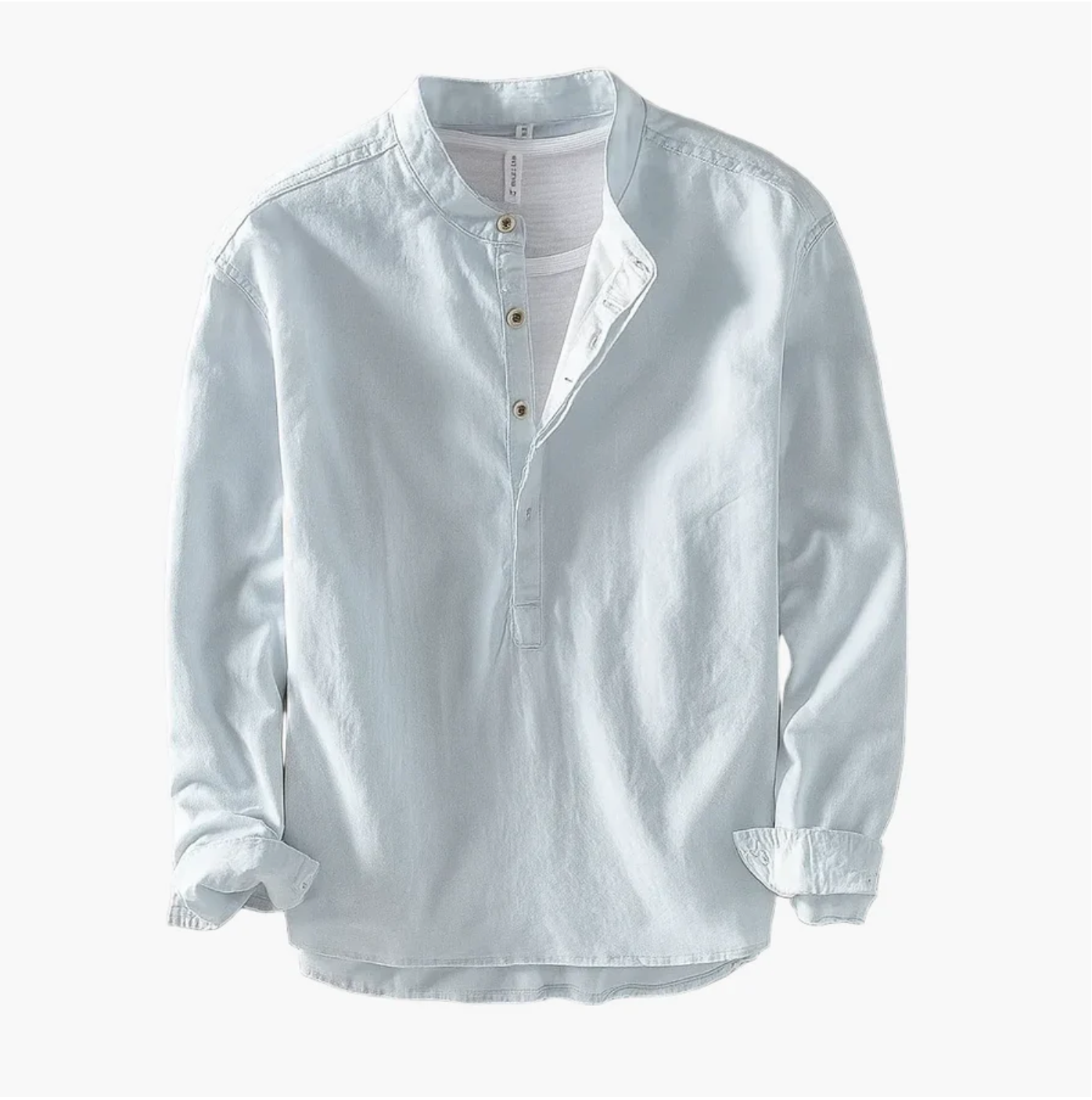 Fintan | Long Sleeve Henley Summer Shirt