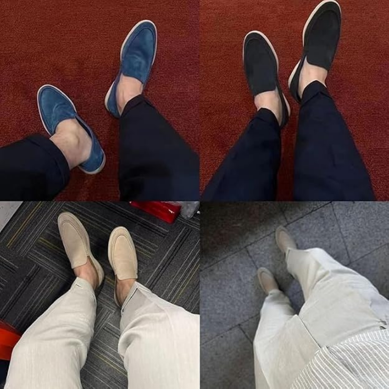 Marcel | Loafers Slip On Moc Toe Suede-Style