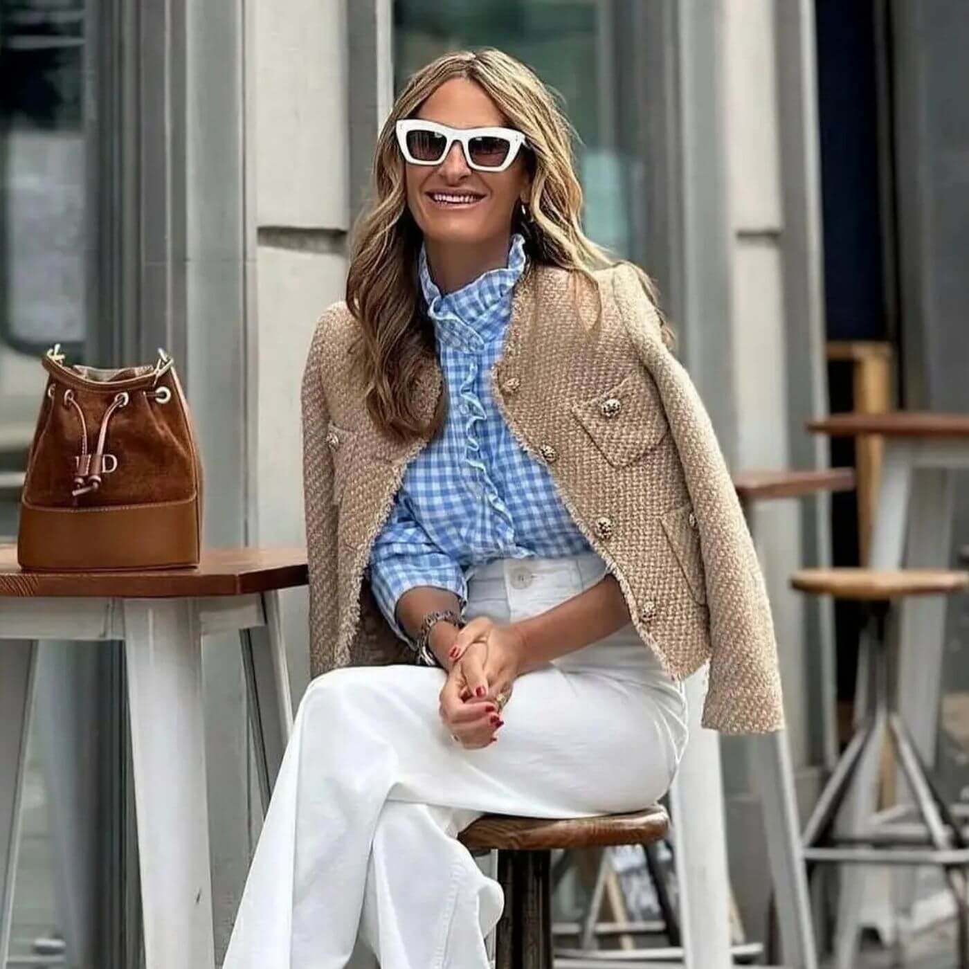 Graciana | Textured Button Front Jacket