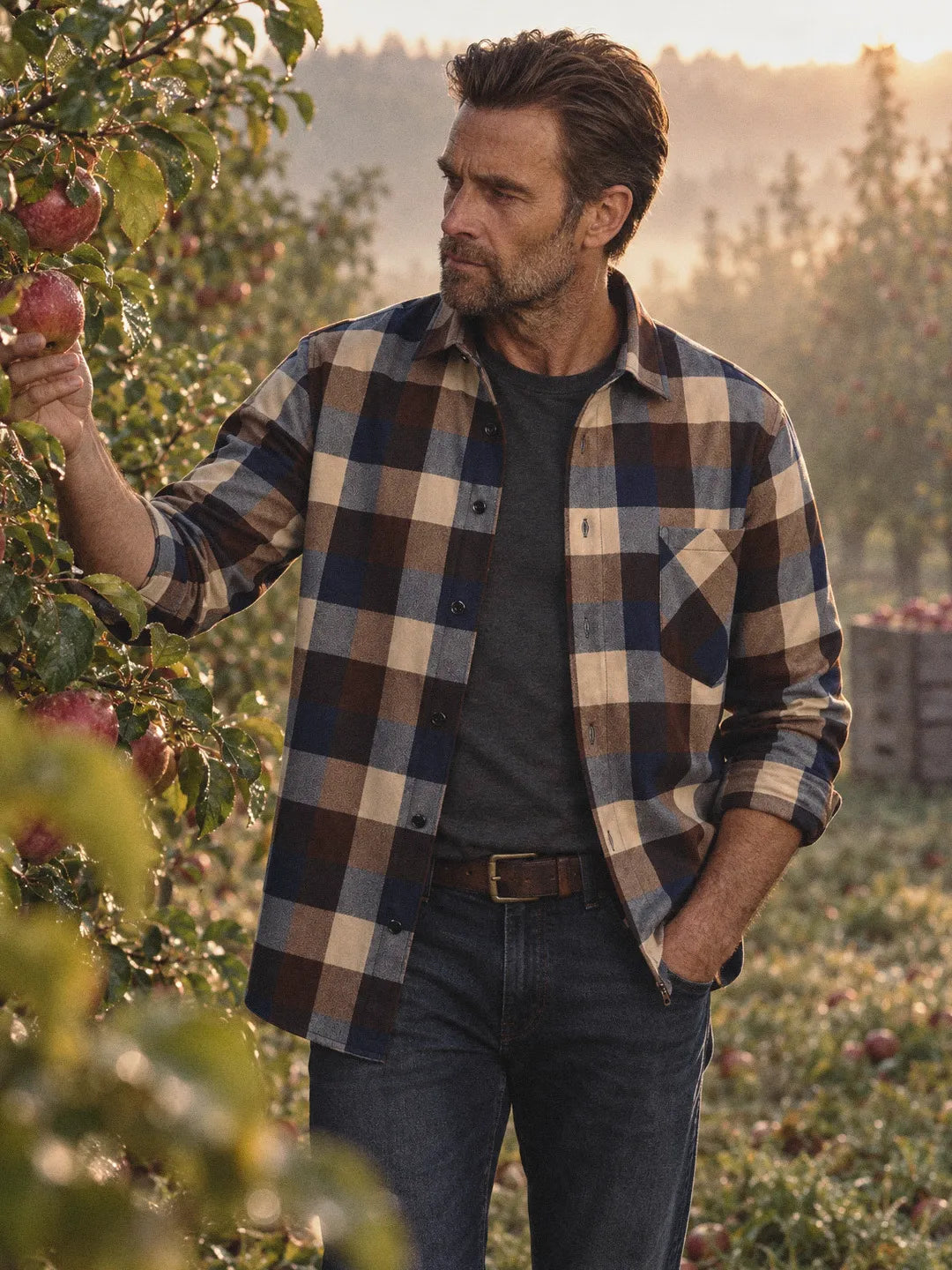 Webber | Shirt with Long Sleeves and Plaid Pattern