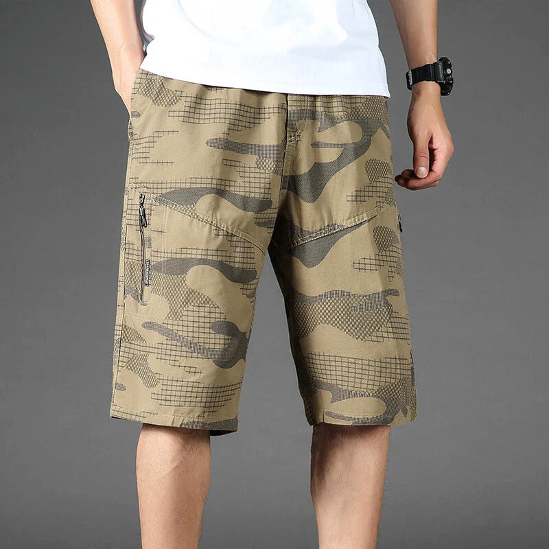 Jireh | Shorts Camo Print Elastic Waist