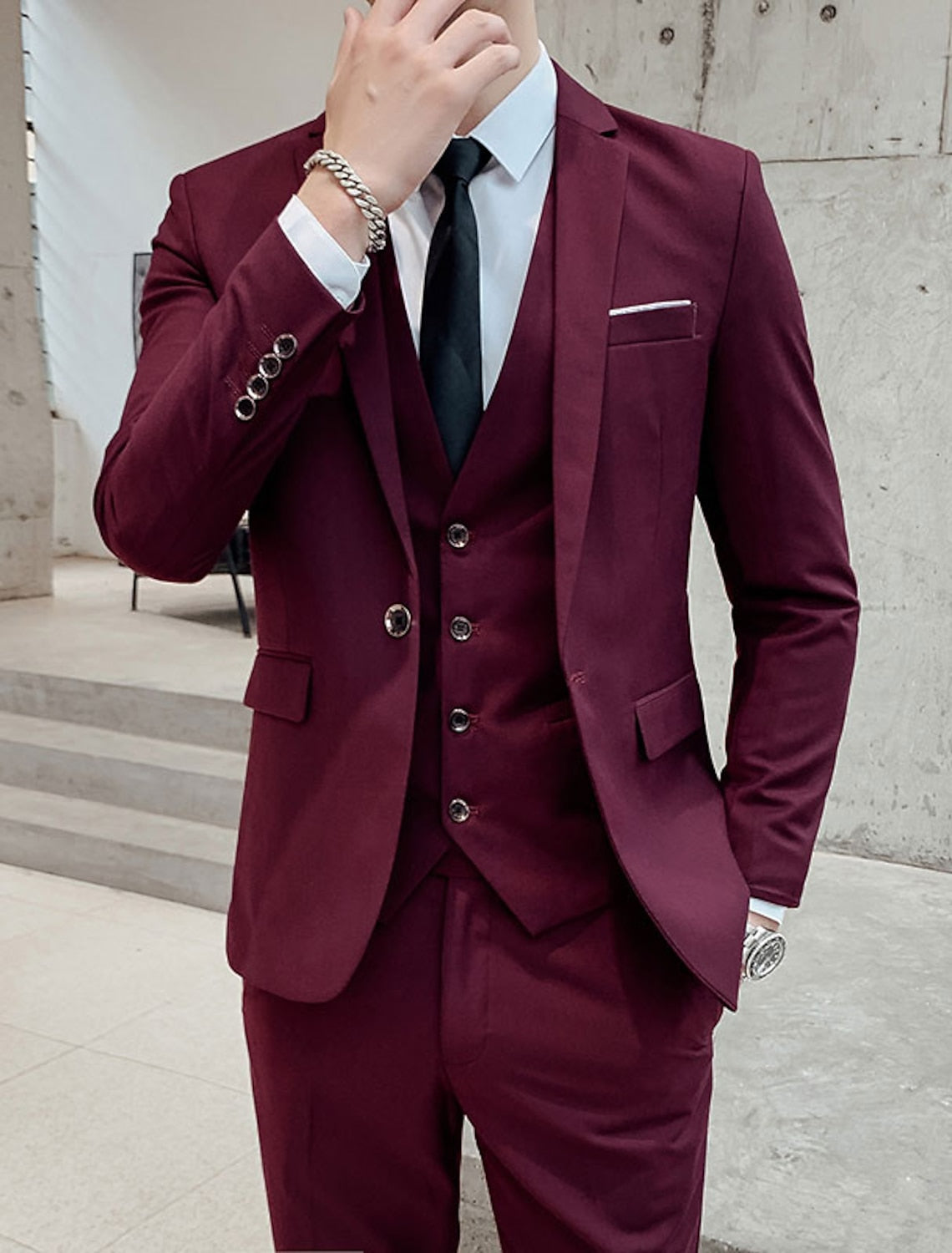 Martial | Slim Fit Three-Piece Suit Set