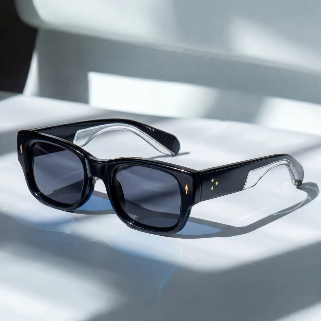 Milo | Square Frame Tinted Lens Design Sunglasses