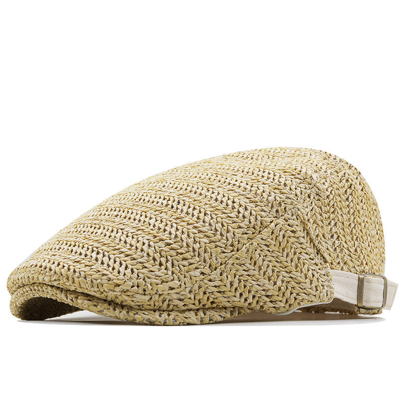 Ralph | Woven Straw Adjustable Flat Cap