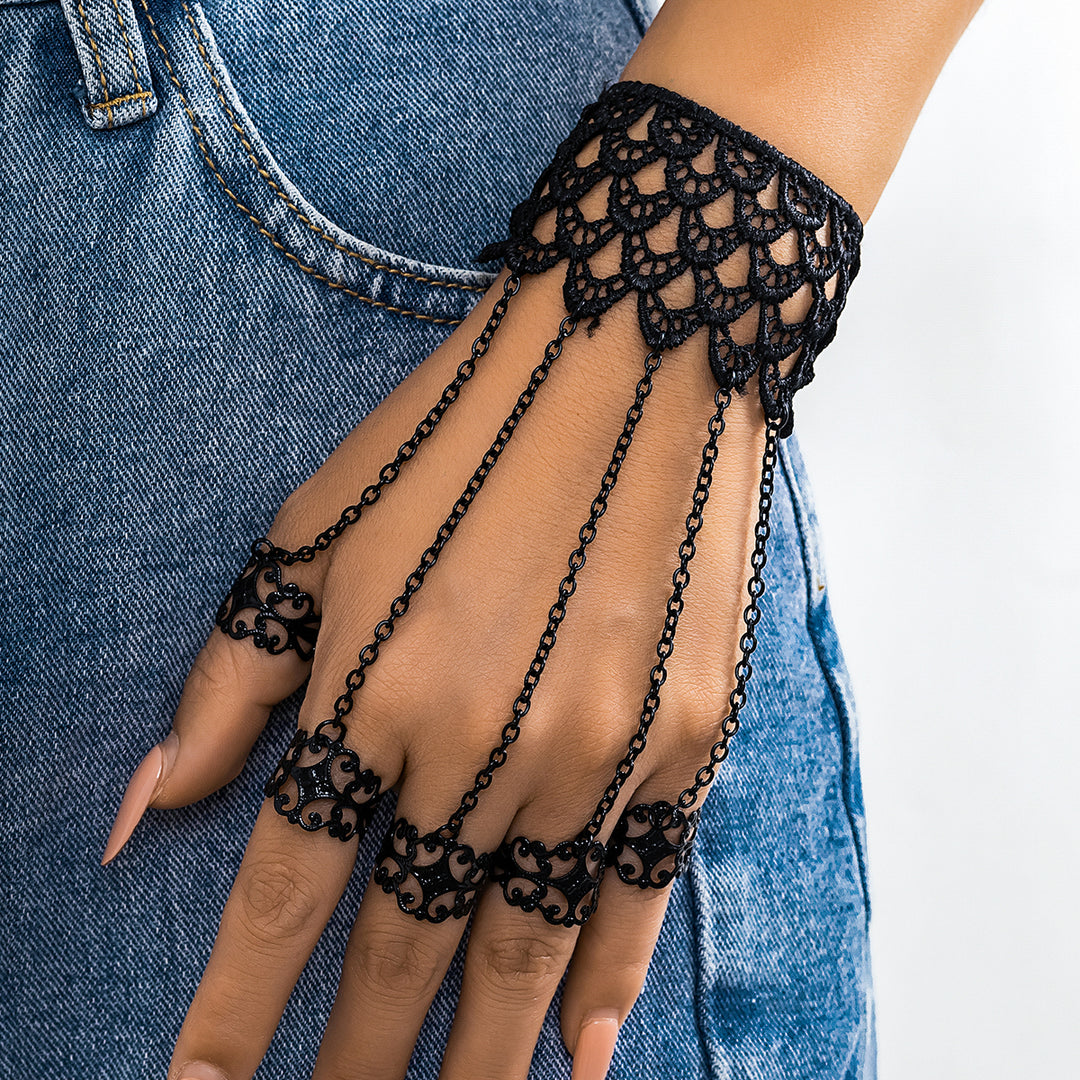 Solarflow | Lace Finger Chain Wrist Bracelet