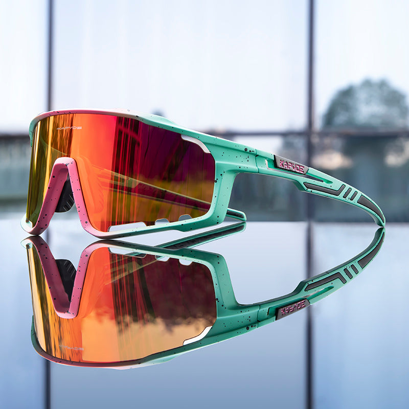 Cahybeam | Wraparound Mirrored Cycling Sunglasses