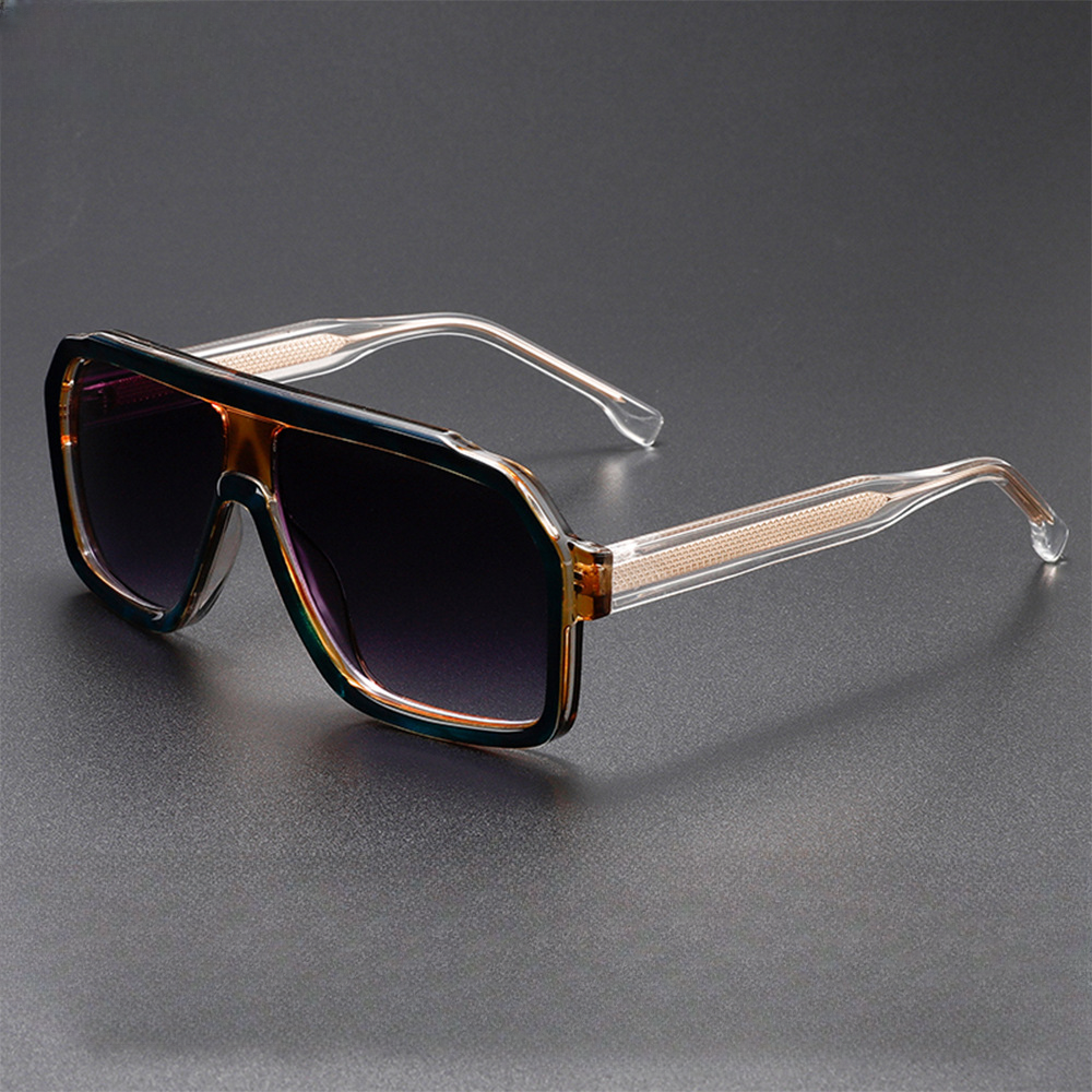 NeoShade -  Oversized Square Gradient Lens Sunglasses
