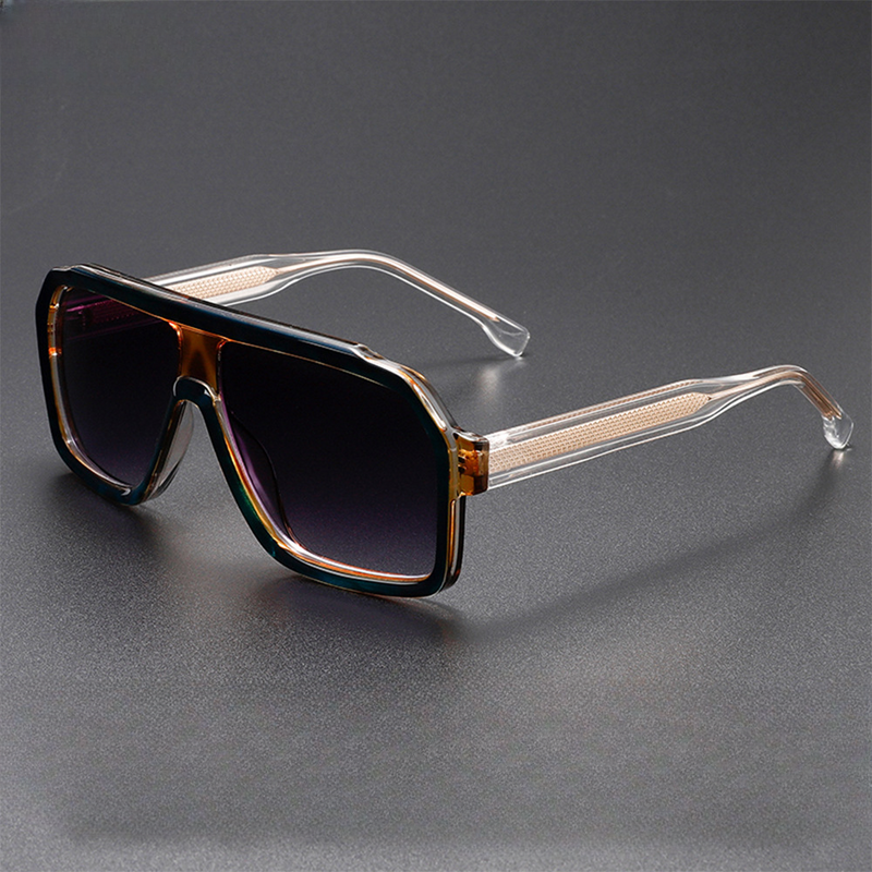 NeoShade -  Oversized Square Gradient Lens Sunglasses