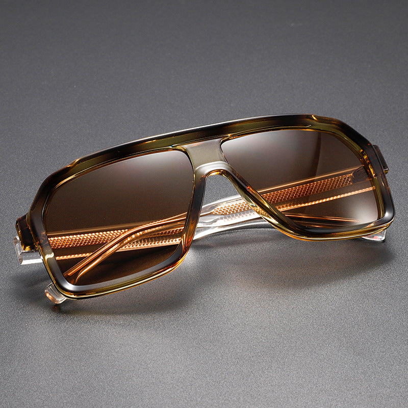 NeoShade -  Oversized Square Gradient Lens Sunglasses