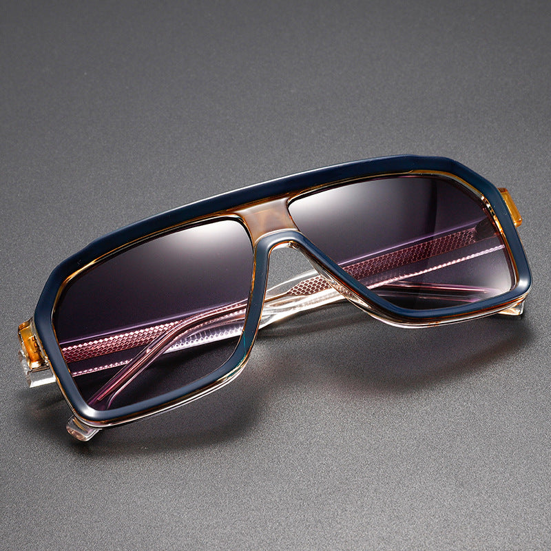 NeoShade -  Oversized Square Gradient Lens Sunglasses