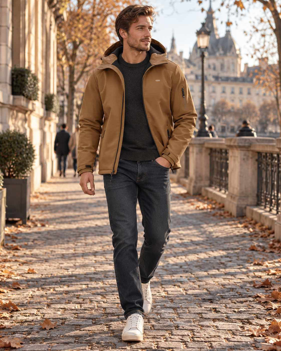 Thomas | Jacket Hooded Long Sleeve Full Zip Pockets