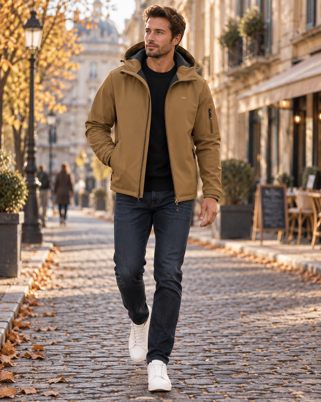 Thomas | Jacket Hooded Long Sleeve Full Zip Pockets