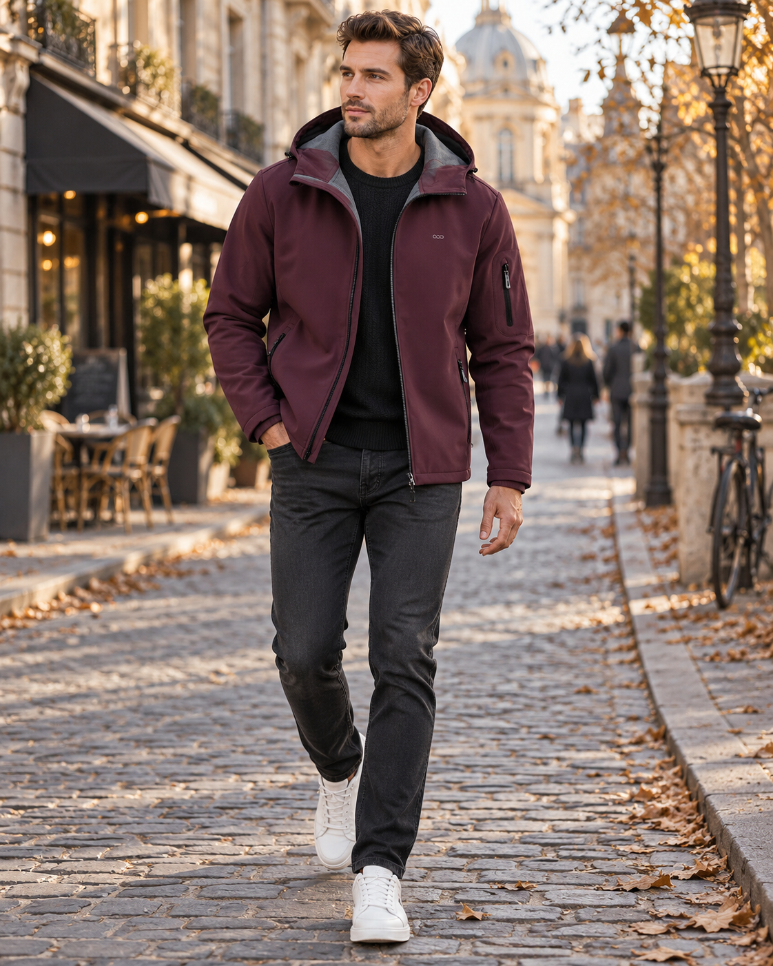 Thomas | Jacket Hooded Long Sleeve Full Zip Pockets