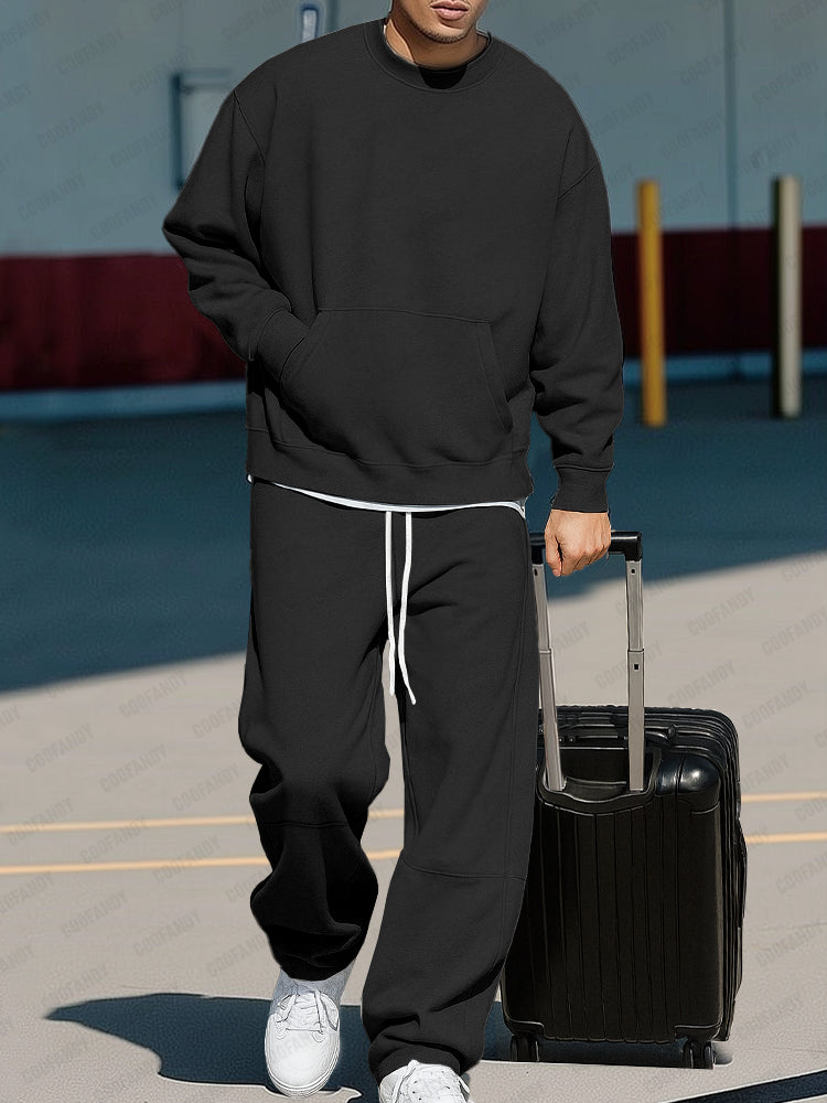 Lionel | Sweatshirt Set With Kangaroo Pocket and Joggers