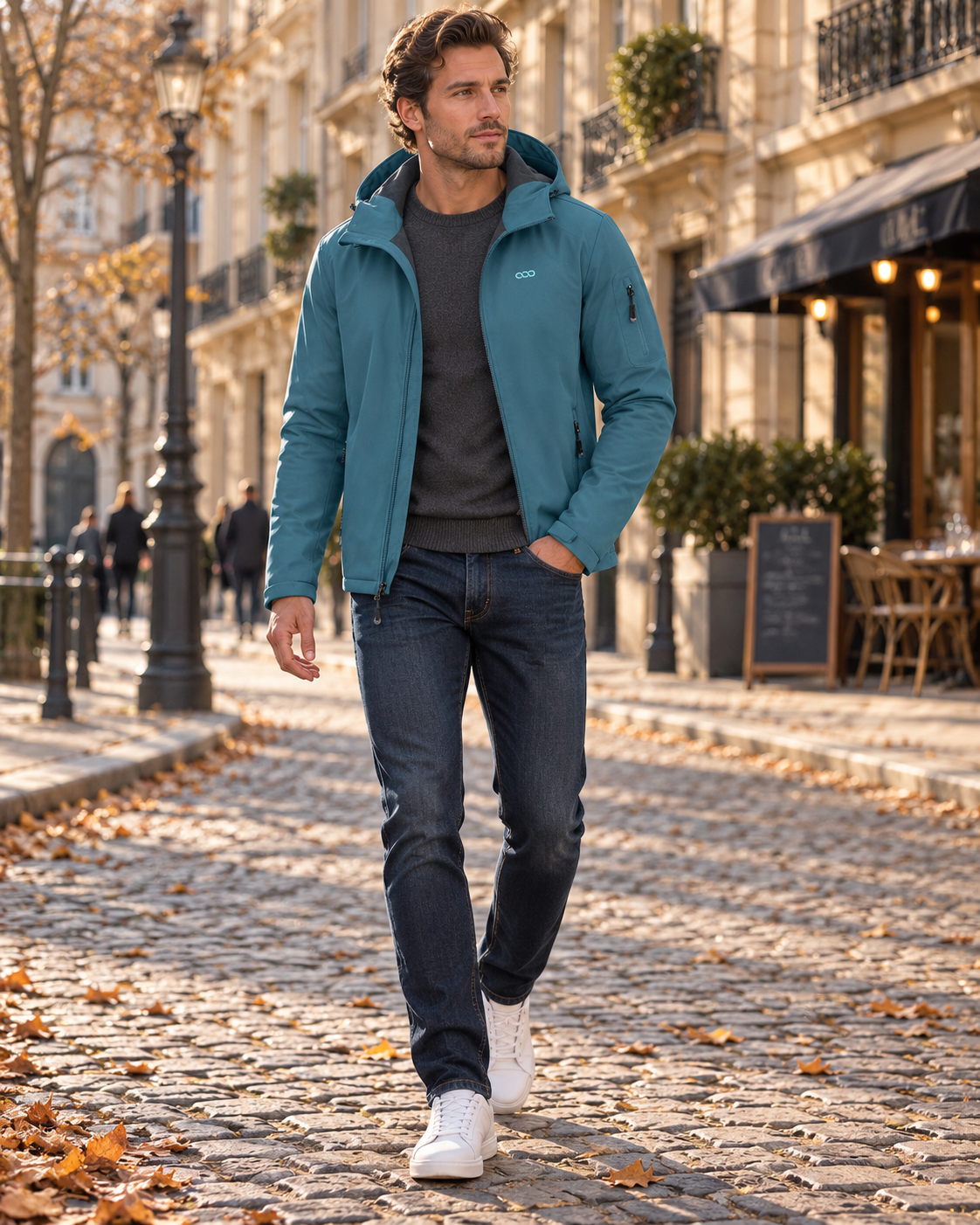 Thomas | Jacket Hooded Long Sleeve Full Zip Pockets