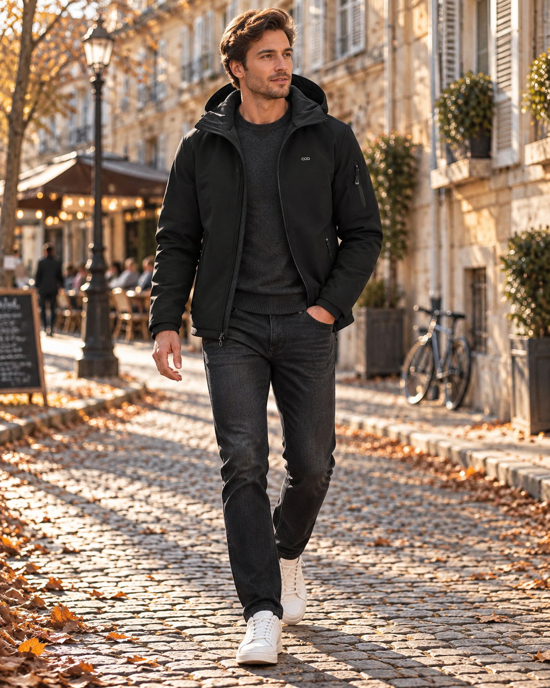 Thomas | Jacket Hooded Long Sleeve Full Zip Pockets