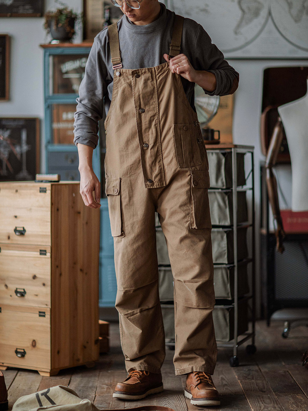 Ashton | Canvas Cargo Workwear Overalls