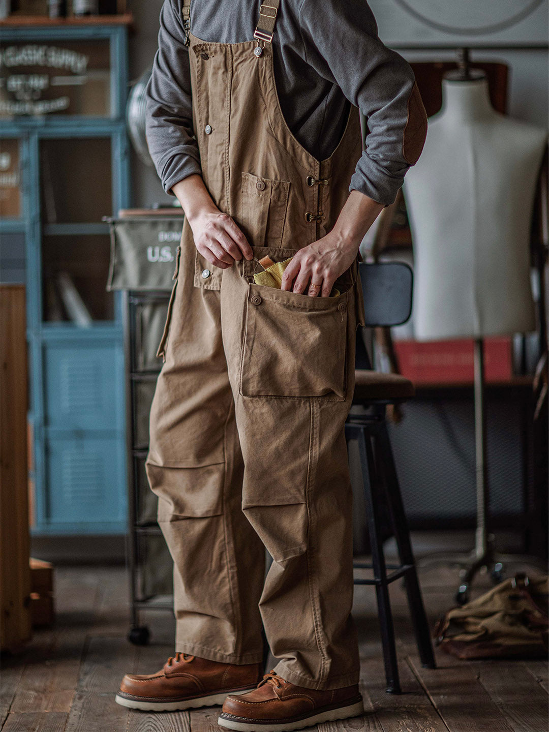 Ashton | Canvas Cargo Workwear Overalls
