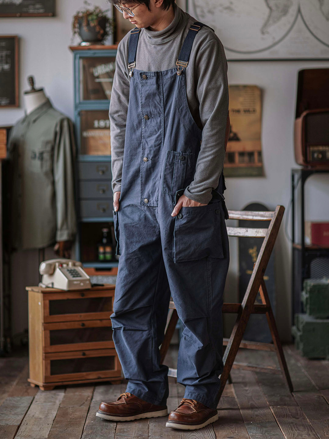 Ashton | Canvas Cargo Workwear Overalls