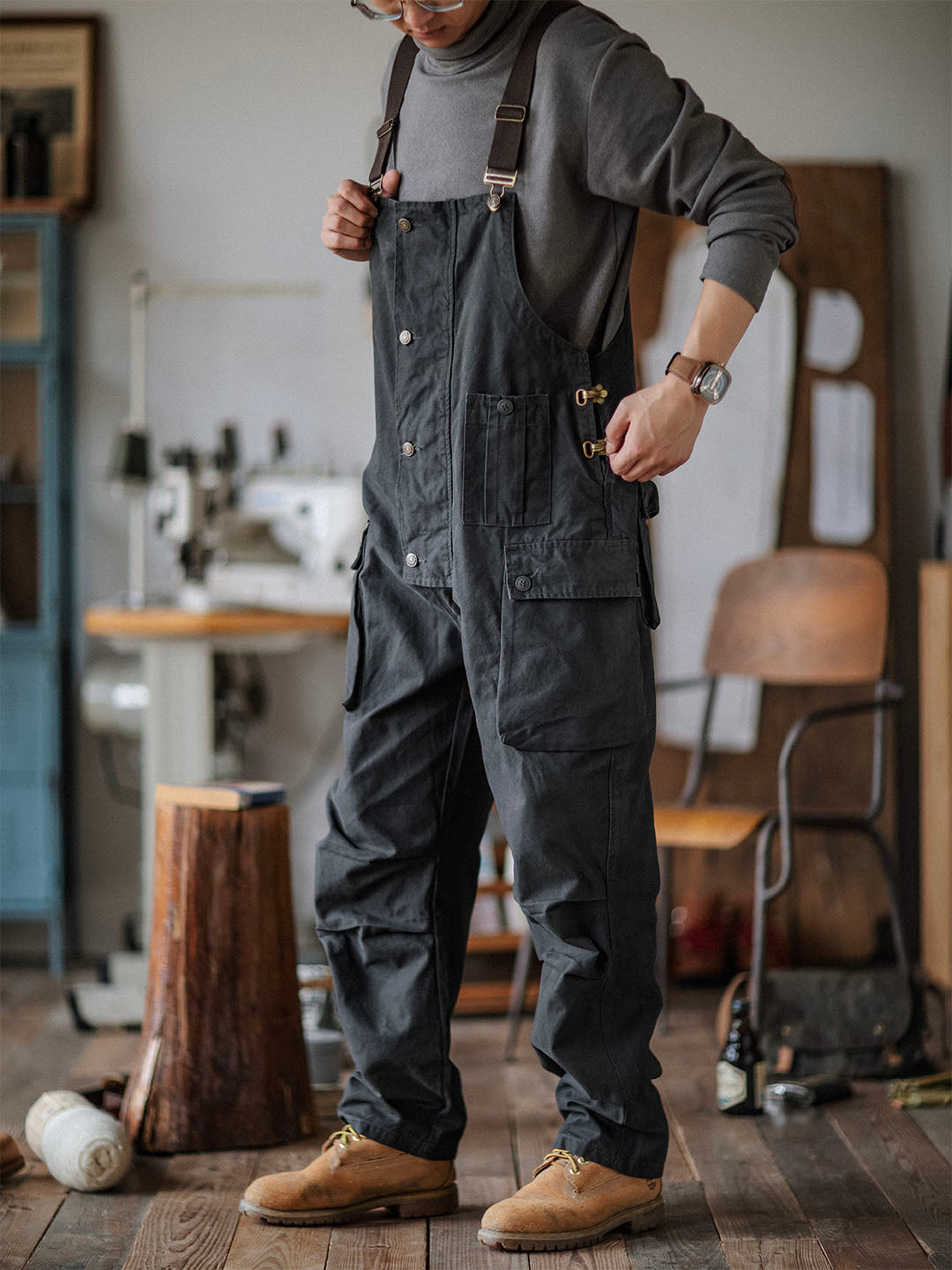 Ashton | Canvas Cargo Workwear Overalls