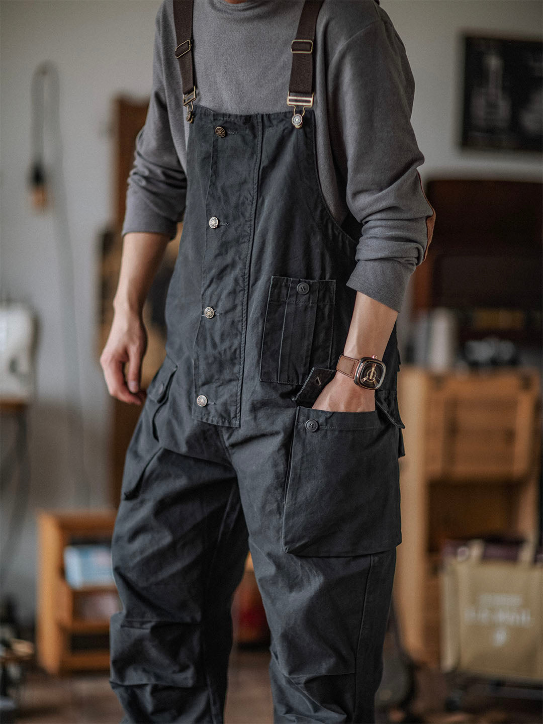 Ashton | Canvas Cargo Workwear Overalls