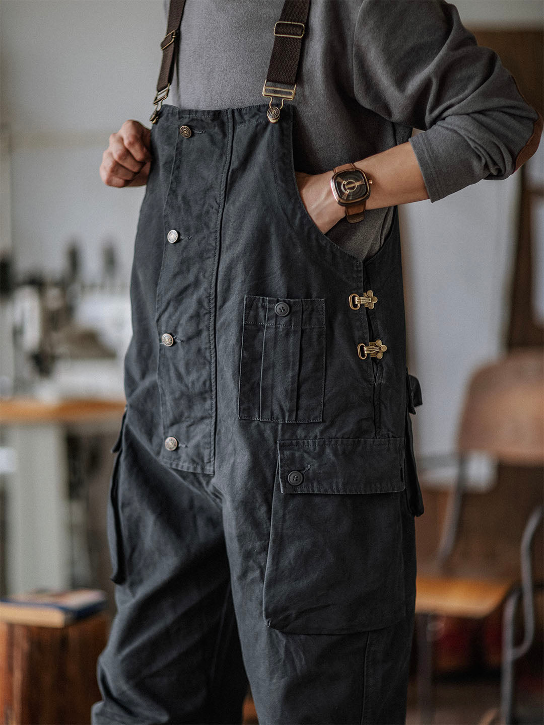 Ashton | Canvas Cargo Workwear Overalls