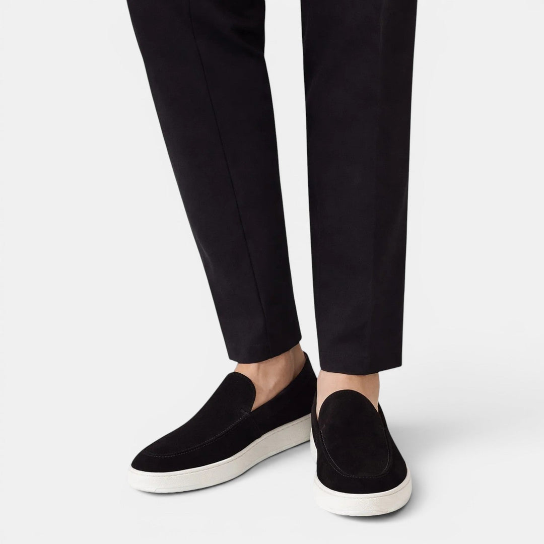 Roussel | Loafers with Suede-Style Uppers and Contrast Soles