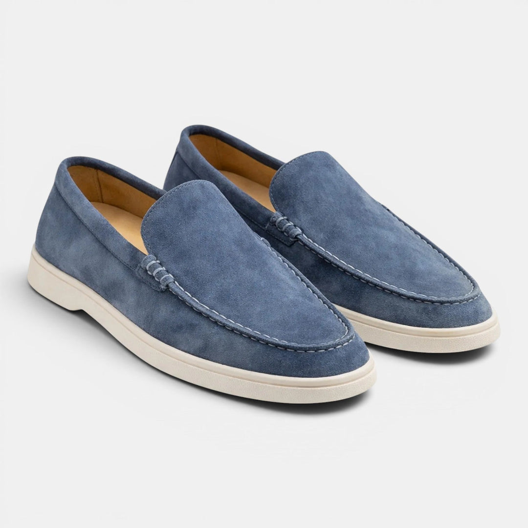 Roussel | Loafers with Suede-Style Uppers and Contrast Soles