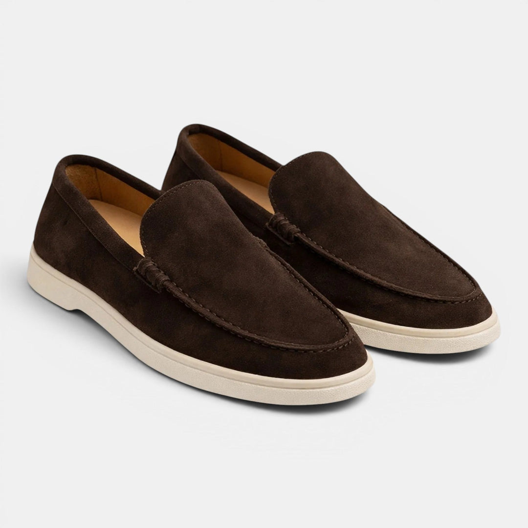 Roussel | Loafers with Suede-Style Uppers and Contrast Soles
