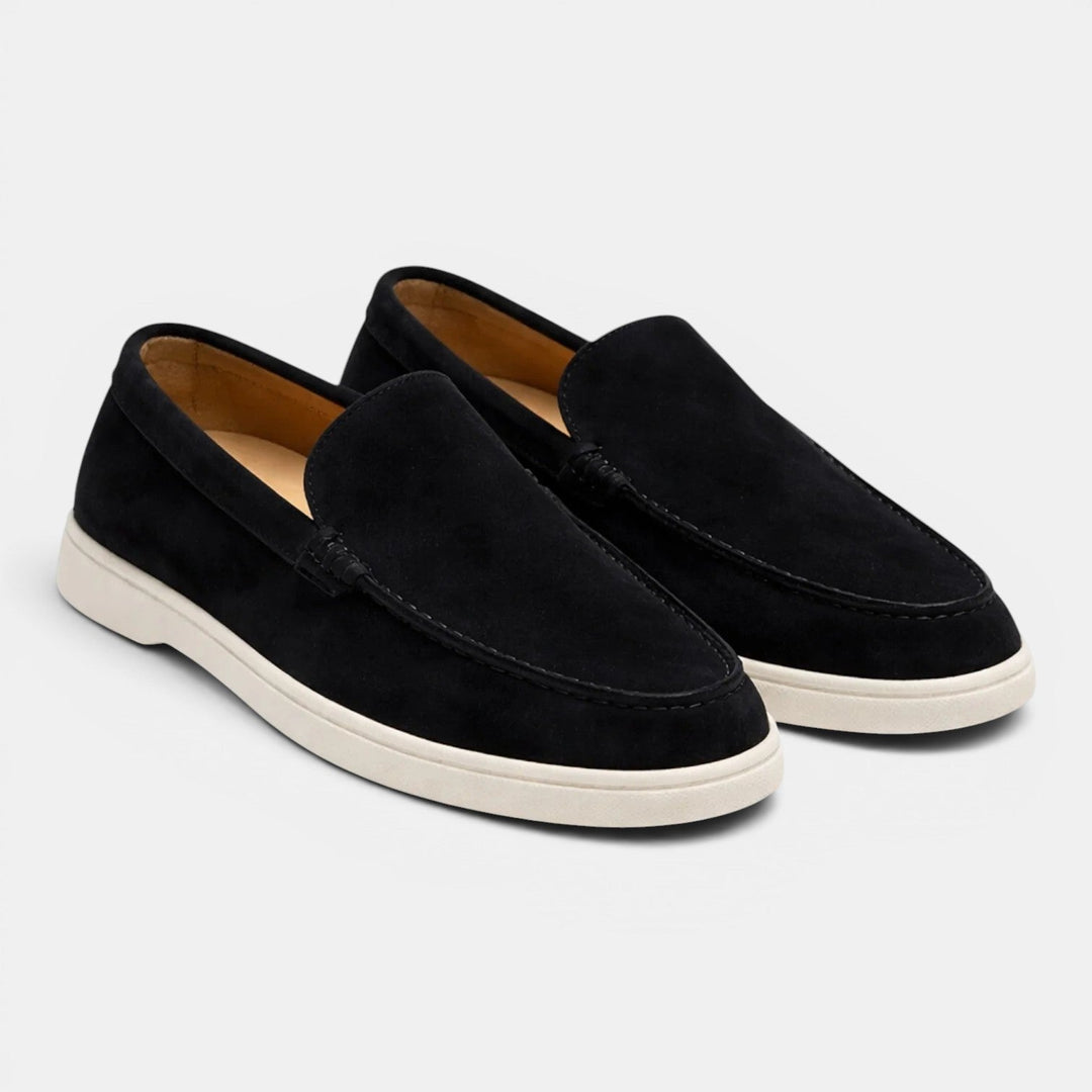 Roussel | Loafers with Suede-Style Uppers and Contrast Soles