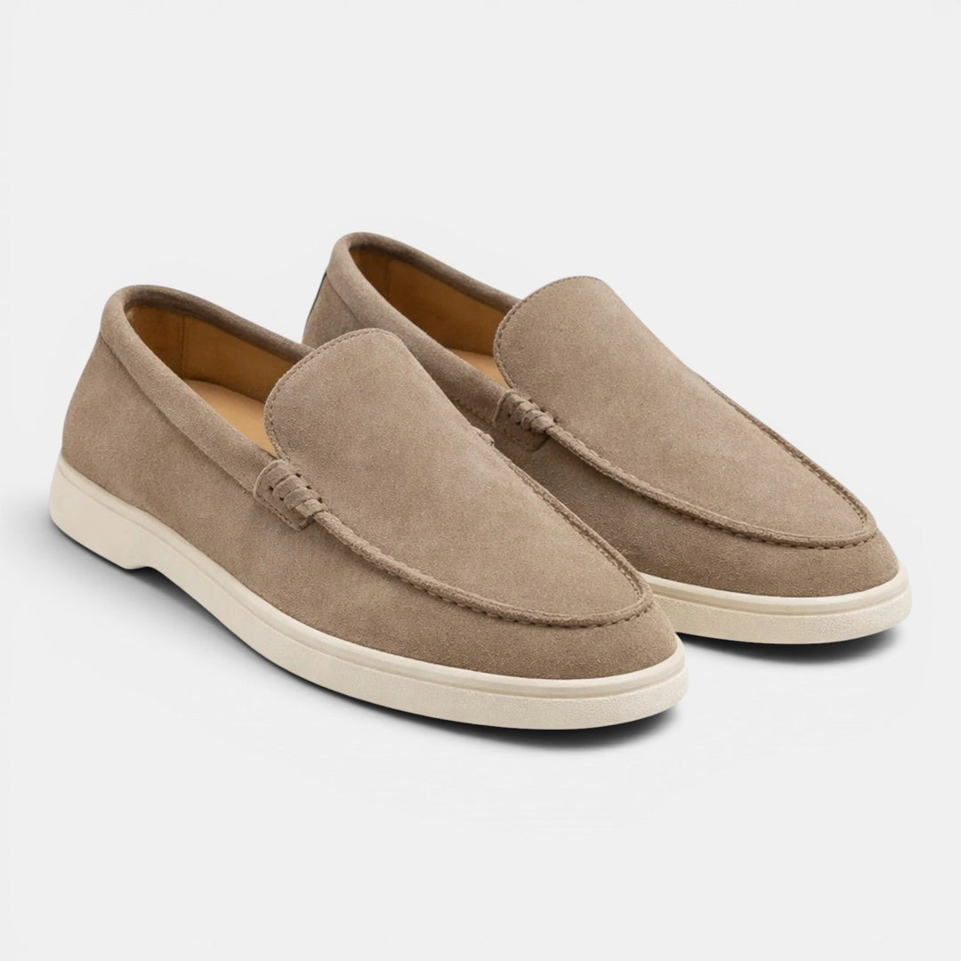 Roussel | Loafers with Suede-Style Uppers and Contrast Soles