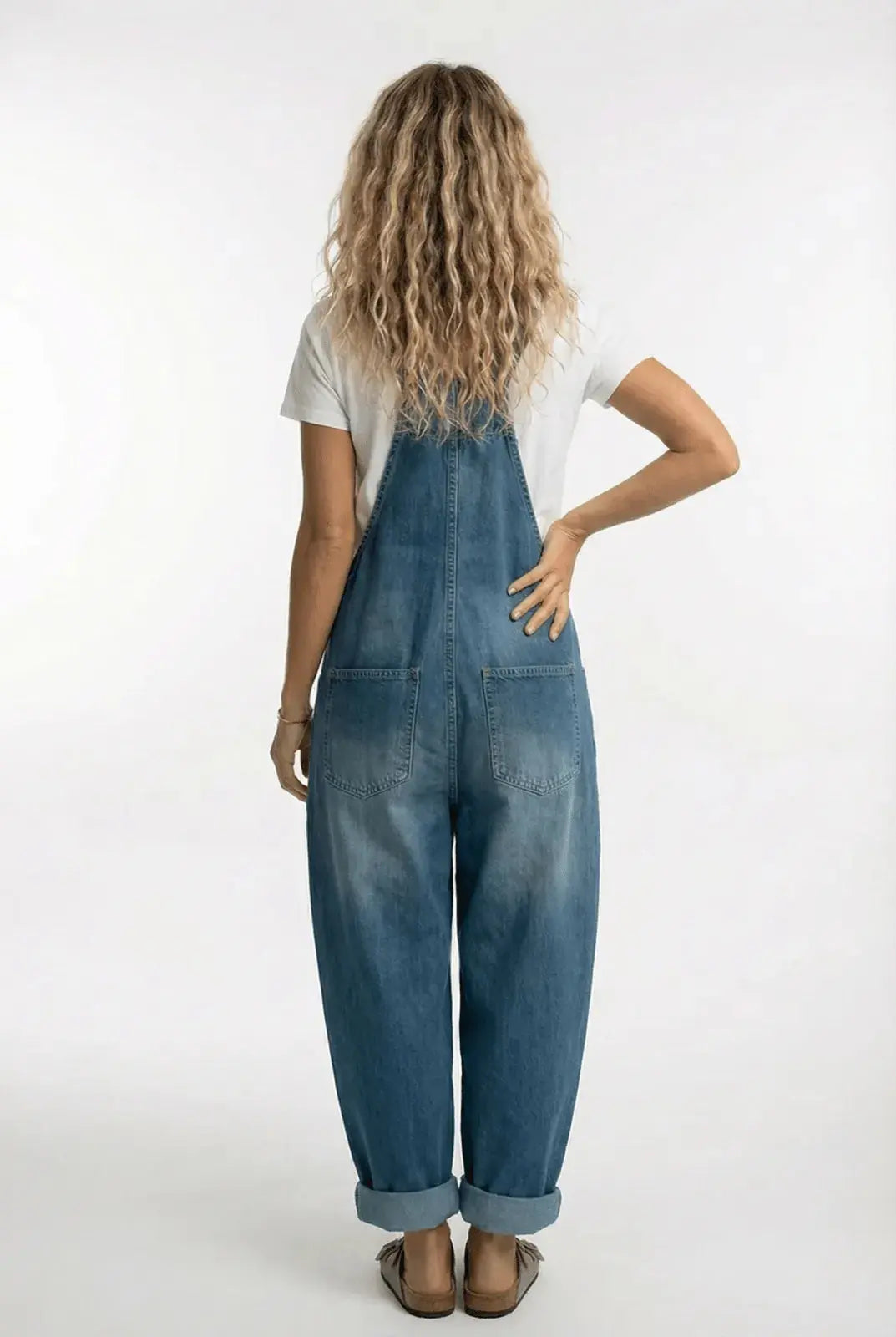 Miss | Denim Jumpsuit with Adjustable Straps