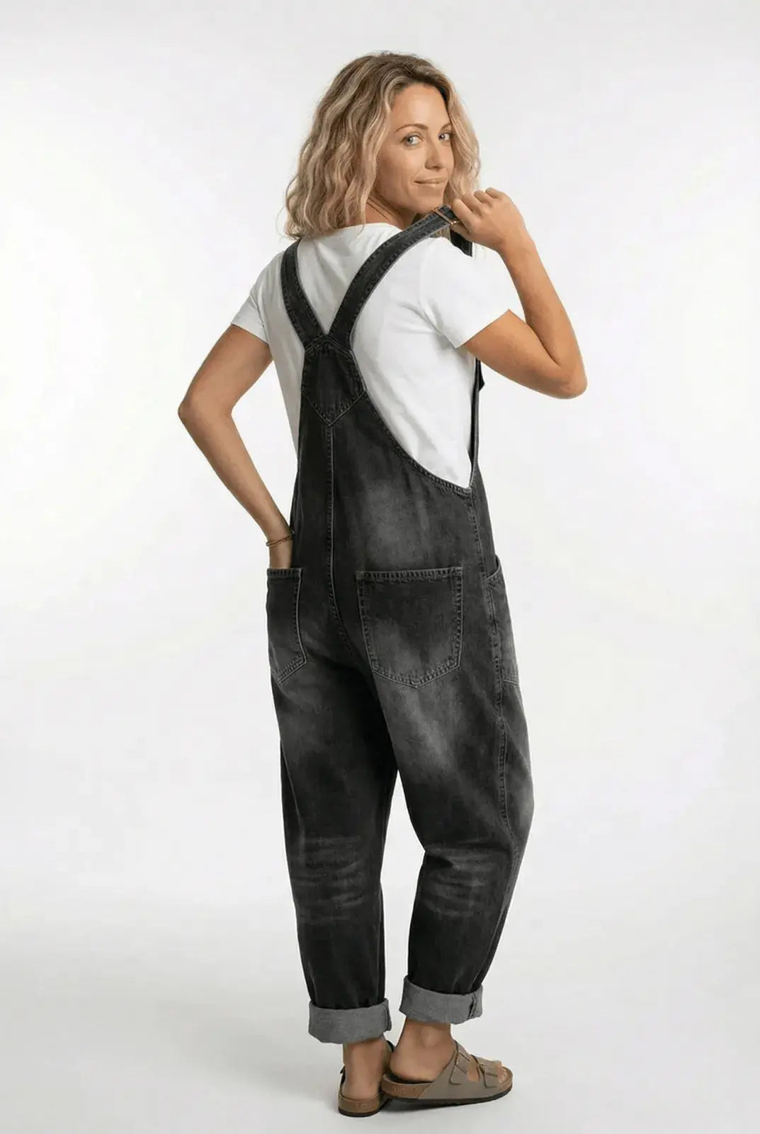 Miss | Denim Jumpsuit with Adjustable Straps