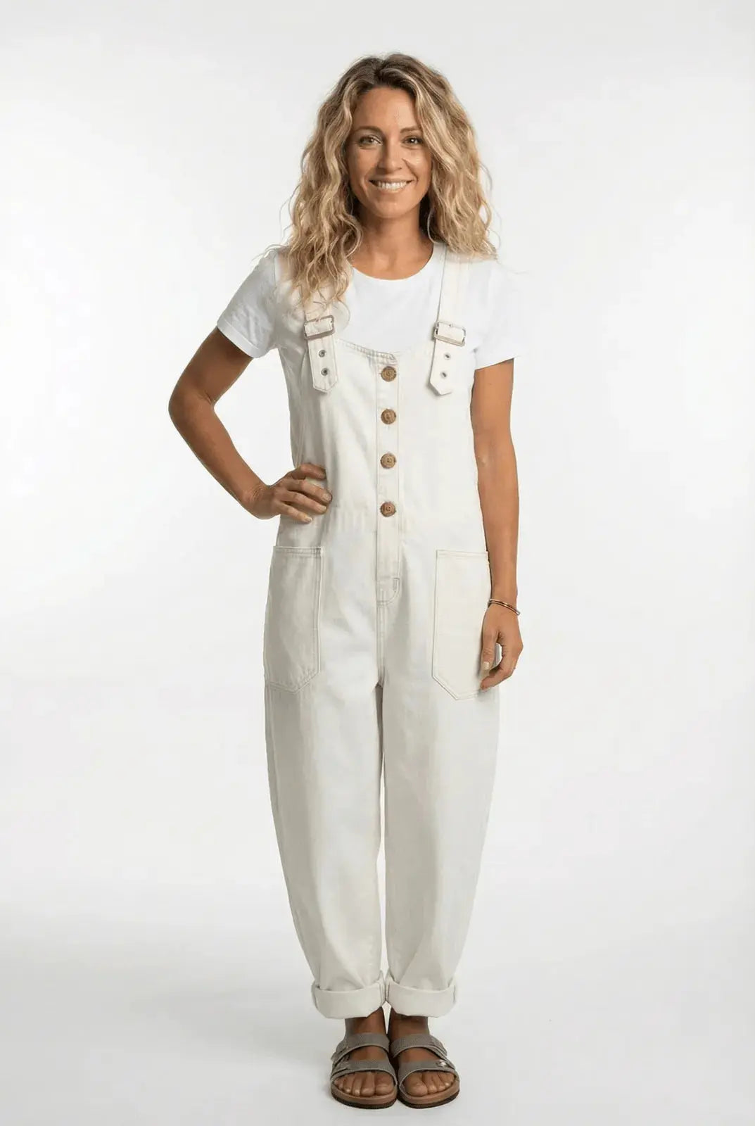Miss | Denim Jumpsuit with Adjustable Straps