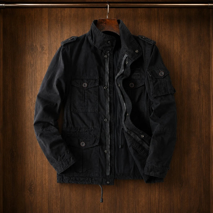 Cosmobeam | Multi-Pocket Utility Jacket with Adjustable Waist