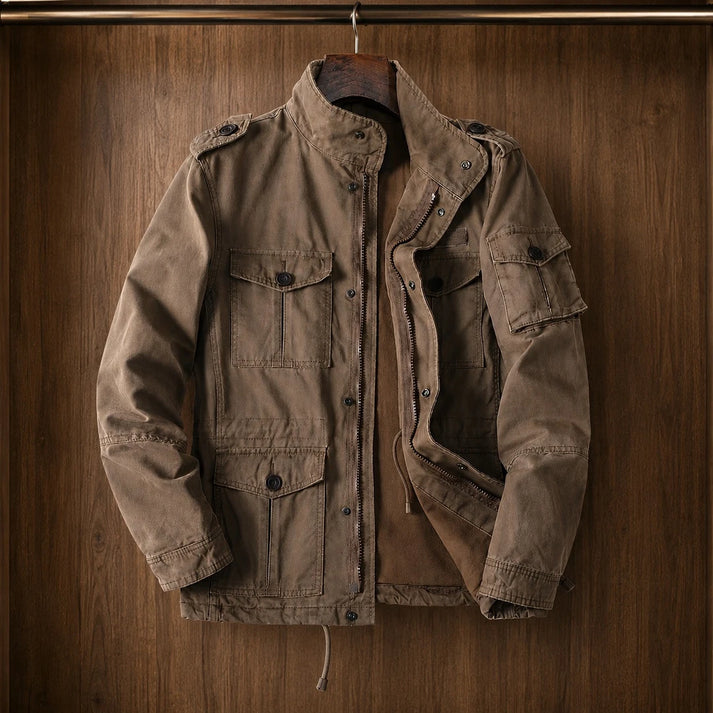 Cosmobeam | Multi-Pocket Utility Jacket with Adjustable Waist