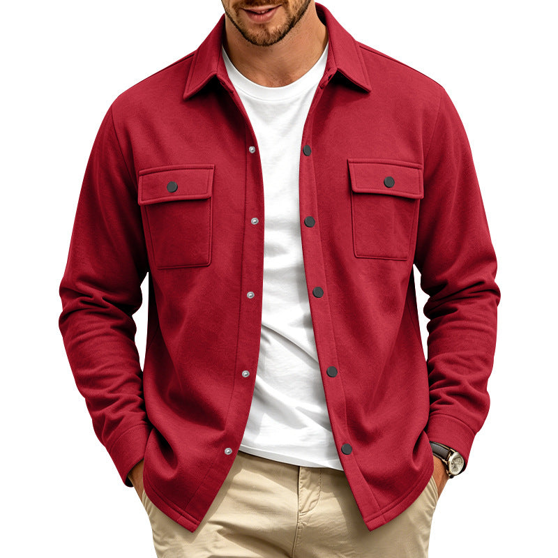 Trottier | Shirt Jacket with Snap Front Chest Pockets