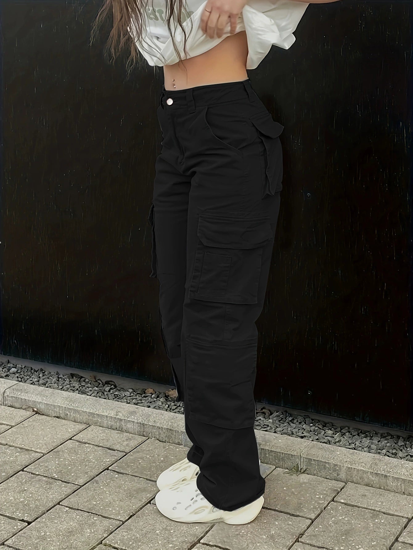Freena | Straight Leg Multi-Pocket Cargo Pants