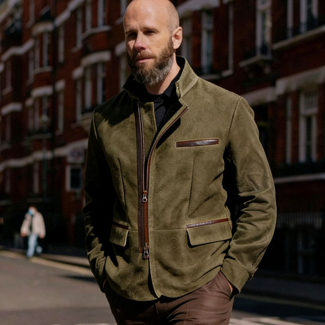 Amarjit | Jacket with Asymmetric Zip Closure