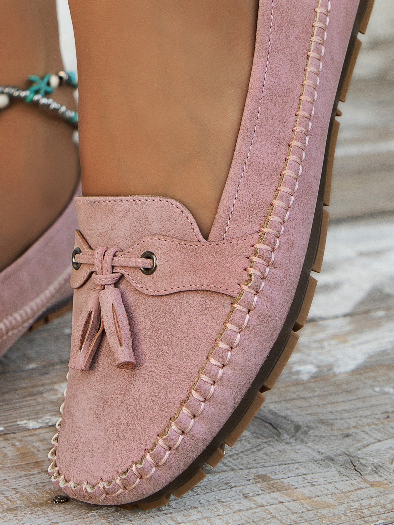 Tânia | Tassel Slip-On Loafer Flats