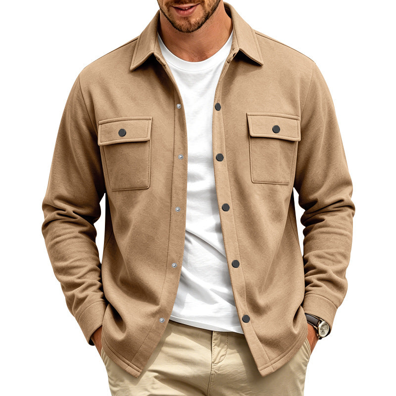 Trottier | Shirt Jacket with Snap Front Chest Pockets