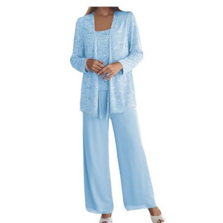 Gimena | Three Piece Shimmer Wide Leg Pant Set