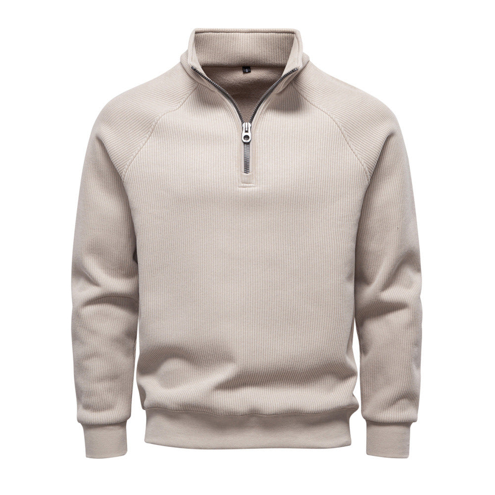 Eduardo | Sweater with Quarter Zip and Raglan Sleeves