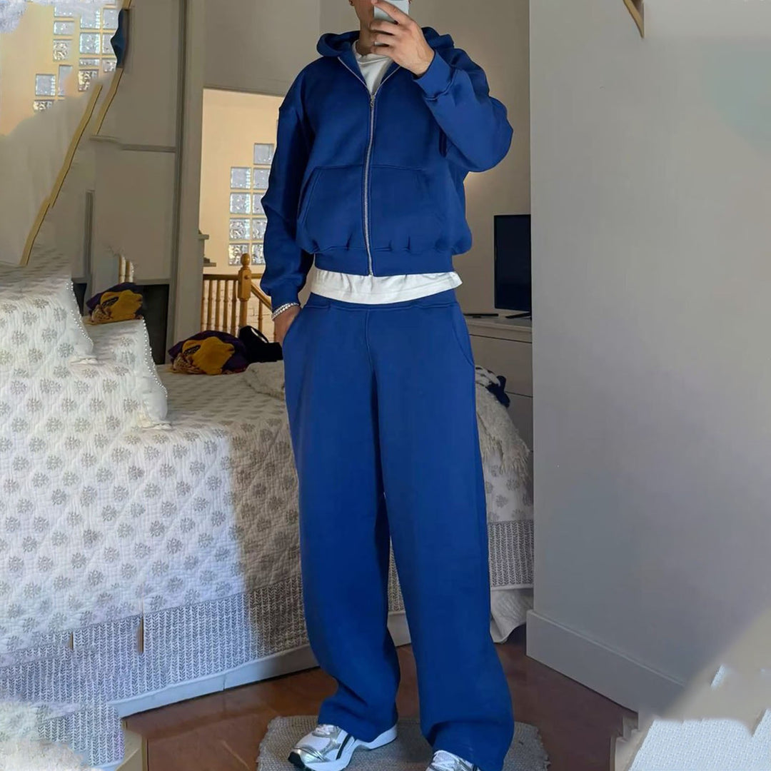 Gertrude | Hoodie and Pants Set with Zip Front