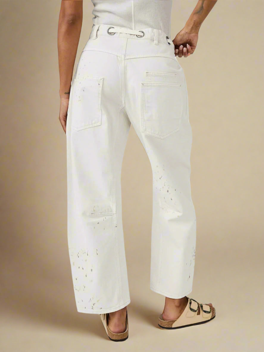 Felixa | Wide Leg Patchwork Drawstring Pants