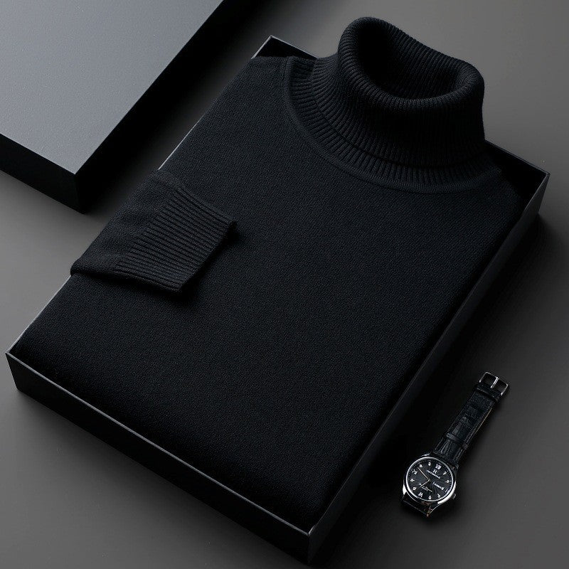 Jelmer | Turtleneck Long Sleeve Knit Sweater