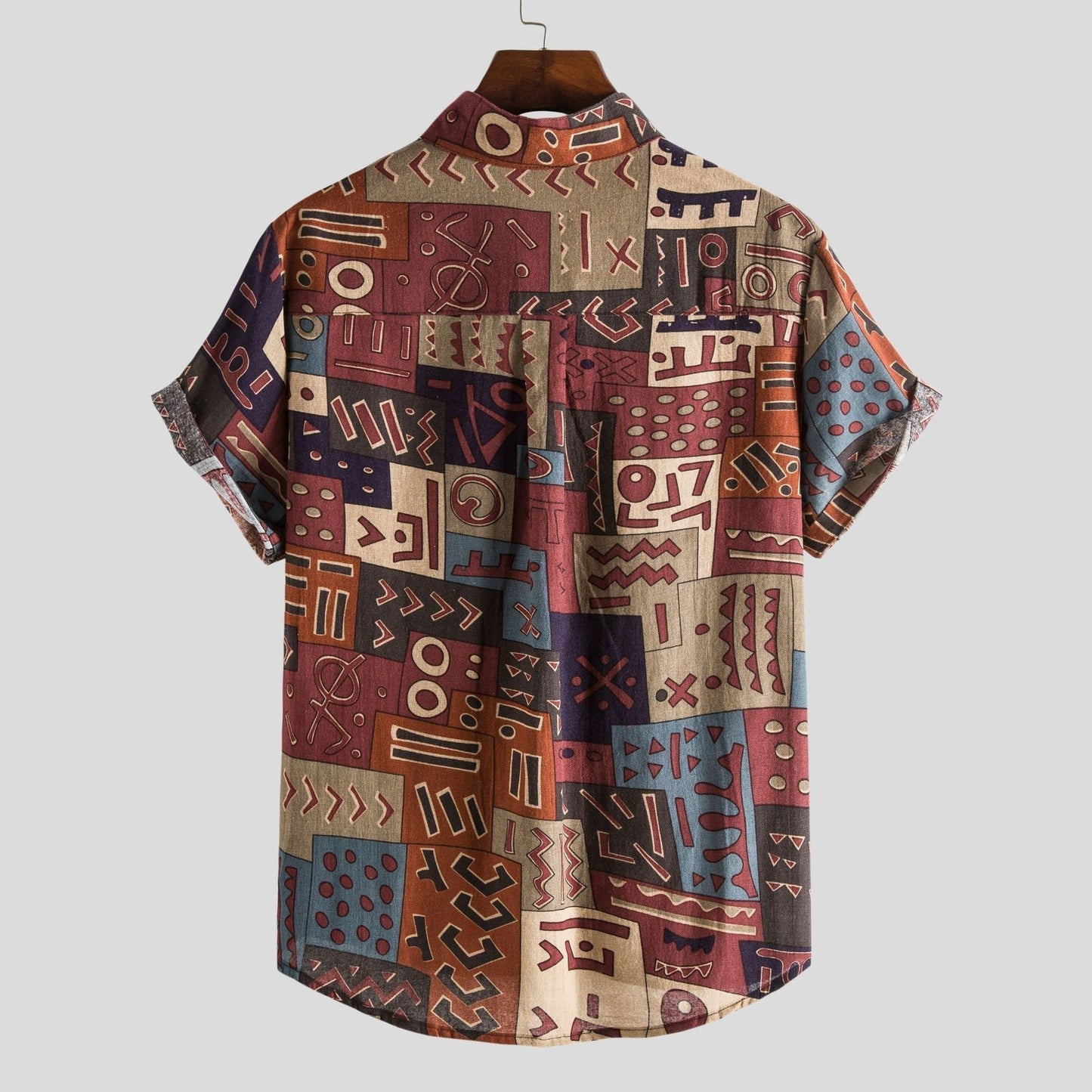 Lachlan | Short Sleeve Printed Button Shirt
