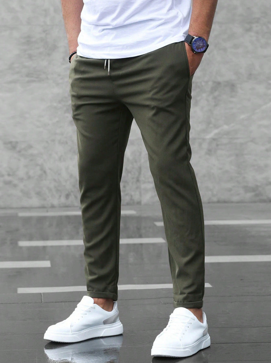 Marzio | Pants With Tapered Legs and Side Pockets