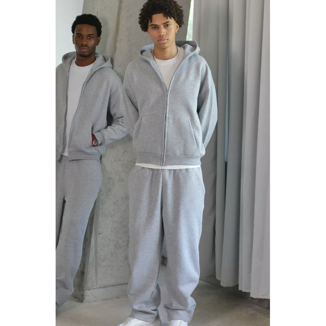 Gertrude | Hoodie and Pants Set with Zip Front