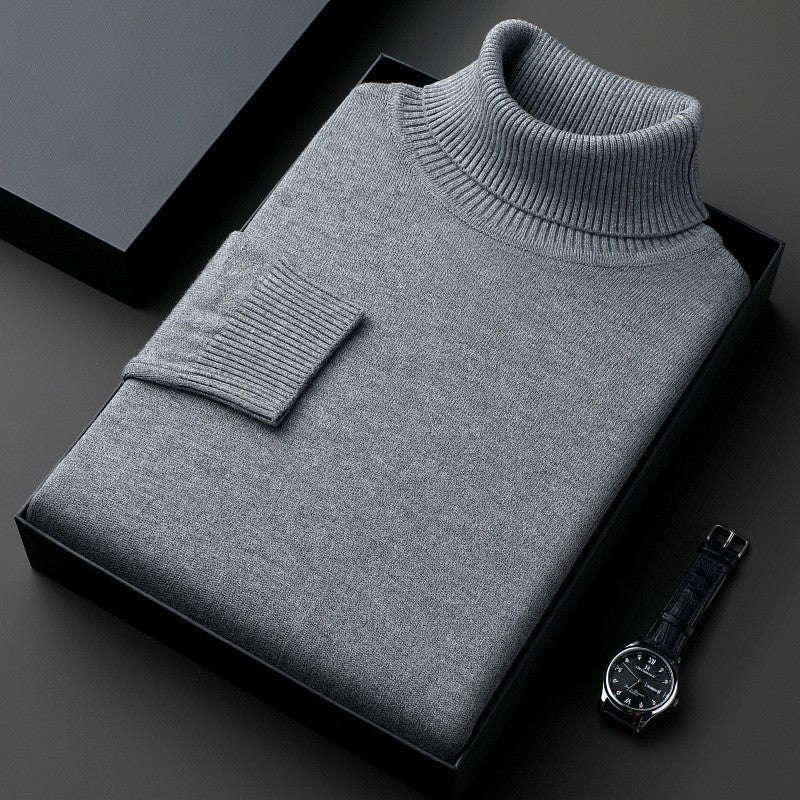 Jelmer | Turtleneck Long Sleeve Knit Sweater